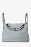 Hermes 2015 Light Grey Clemence Leather Lindy 30
