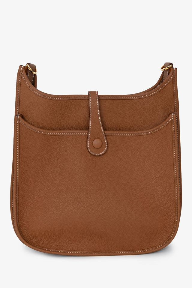 Hermes 2022 Gold Clemence Evelyne Pochette III 29