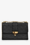 Louis Vuitton Black Leather Empriente 'Saint Suplice' Shoulder Bag