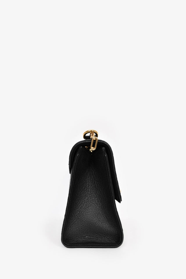 Louis Vuitton Black Leather Empriente 'Saint Suplice' Shoulder Bag