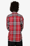 Burberry Red Cotton Button Down Shirt Size L Mens