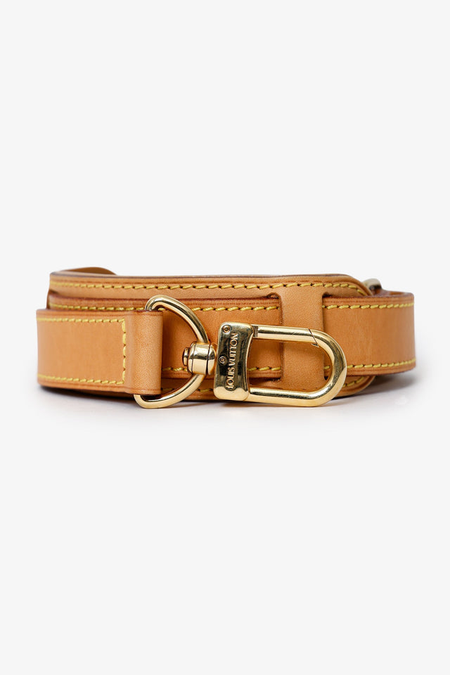 Louis Vuitton Beige Vachetta Wide Bag Strap