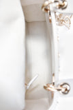 Christian Dior 2023 White Leather Pearl Mini Lady Dior