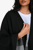 Burberry Black/Grey House Check Wool Shawl