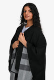 Burberry Black/Grey House Check Wool Shawl
