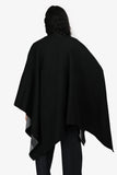 Burberry Black/Grey House Check Wool Shawl