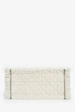 Christian Dior 2023 Ecru Cannage Shearling Taupe Canvas Medium Book Tote