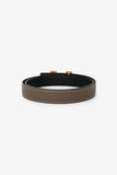 Hermes 2021 Étoupe/Noir Leather Mini Constance Reversible Belt 24mm Size 70