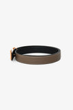 Hermes 2021 Étoupe/Noir Leather Mini Constance Reversible Belt 24mm Size 70