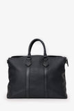 Louis Vuitton Black Grained Calfskin Aerogram LV Lock It Tote Bag With Strap