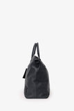 Louis Vuitton Black Grained Calfskin Aerogram LV Lock It Tote Bag With Strap