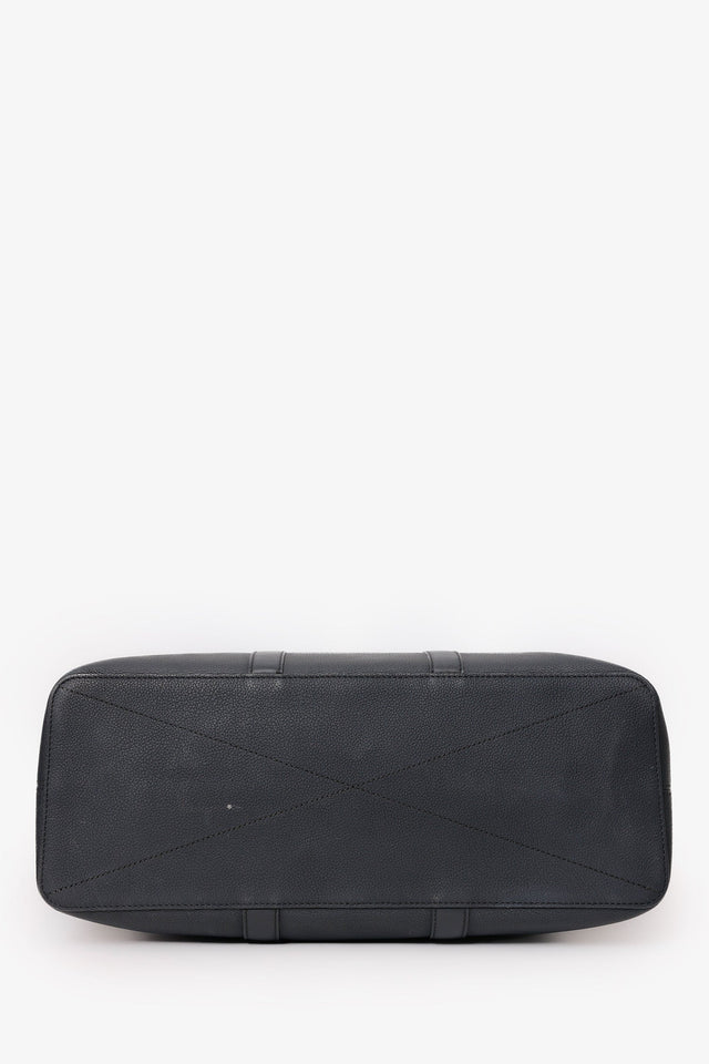Louis Vuitton Black Grained Calfskin Aerogram LV Lock It Tote Bag With Strap