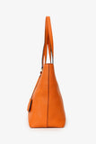 Prada Orange Leather Vitello Daino Tote Bag