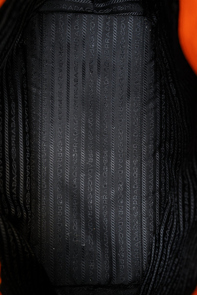 Prada Orange Leather Vitello Daino Tote Bag