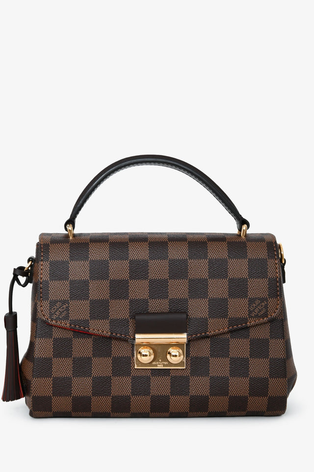 Louis Vuitton Damier Ebene 'Croisette' Top Handle With Strap