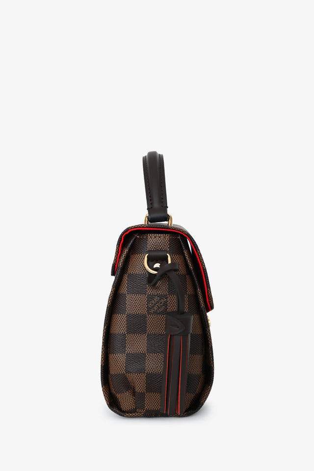 Louis Vuitton Damier Ebene 'Croisette' Top Handle With Strap