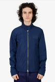 Burberry Navy Logo Print Zip-up Jacket Size S Mens