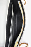 Christian Dior 2023 Grey Oblique Canvas Medium Saddle Pouch With Chain