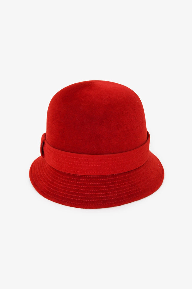 Hermes Red Rabbit Felt Hat Size 57