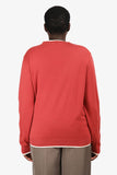Hermes Orange Suede Leather/Wool Trim Detailed igan Size XL Men