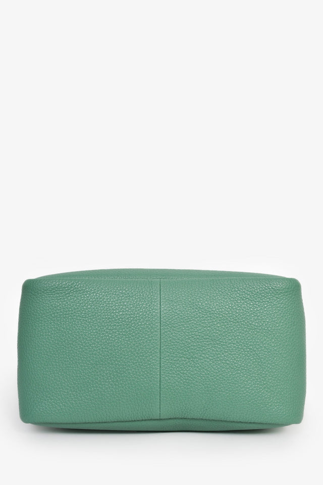 Prada Teal Leather 'Dynamique' Medium Tote Bag