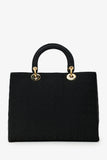 Christian Dior 1999 Nylon Cannage Large Lady Dior Bag