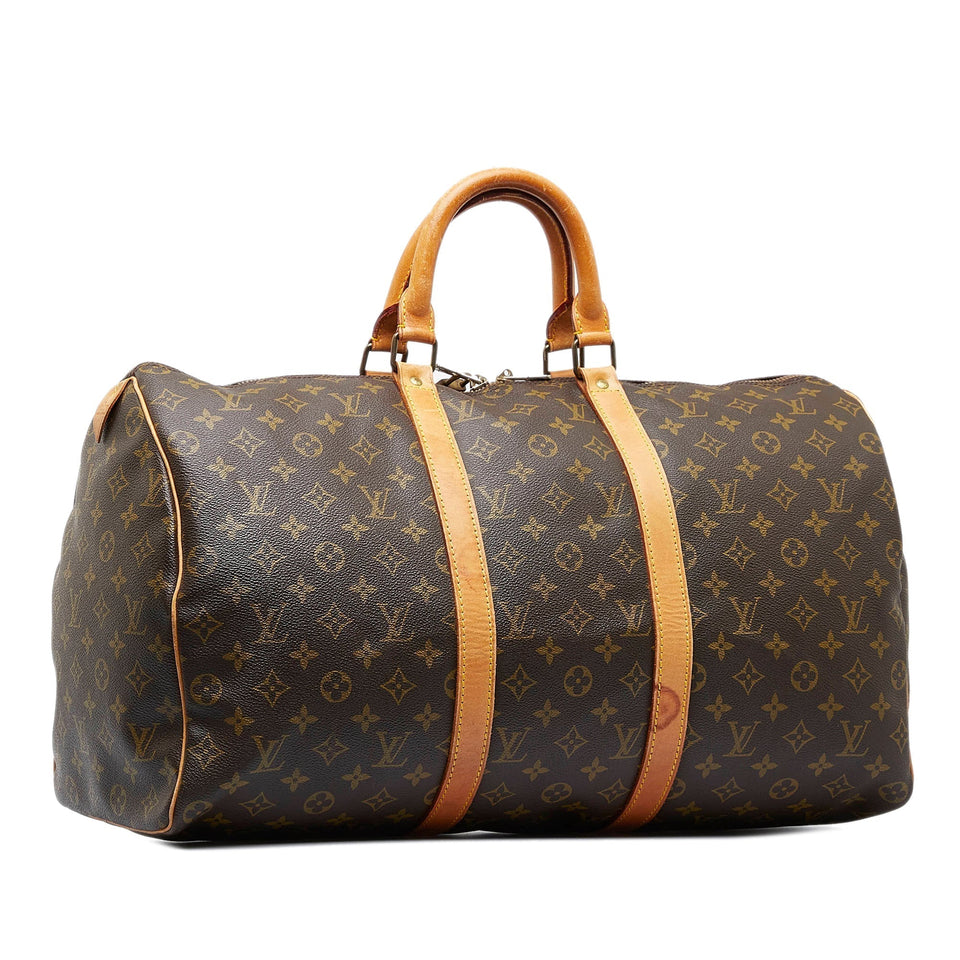 Louis Vuitton Monogram Keepall 50 Travel Bag