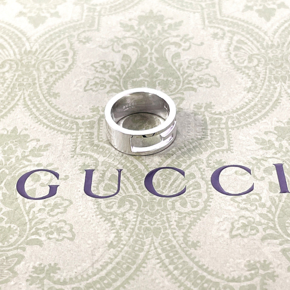 Gucci Ring Silver925 Silver Branded Cutout G 11