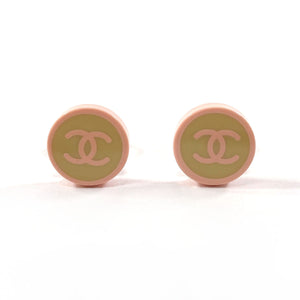 Chanel Coco Mark Plastic Earrings