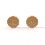Chanel Coco Mark Plastic Earrings