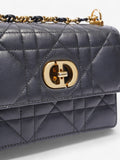 Christian Dior Miss Caro Bag Black Lambskin Leather Mini