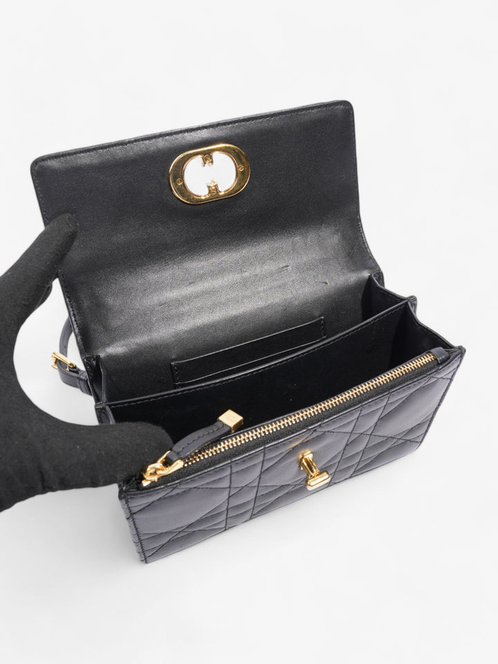Christian Dior Miss Caro Bag Black Lambskin Leather Mini