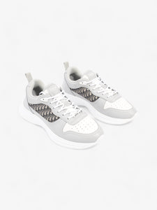 Christian Dior B25 Grey Oblique / White Leather EU 42 UK 8