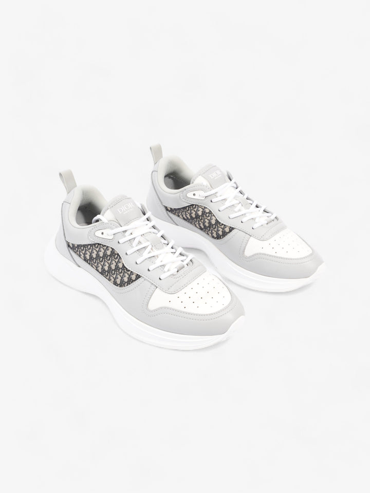 Christian Dior B25 Grey Oblique / White Leather EU 42 UK 8