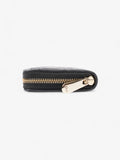 Christian Dior Cannage Zip Around Wallet Black / Gold Lambskin Leather