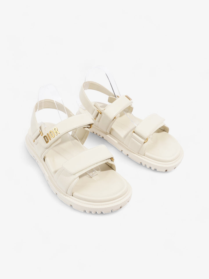 Christian Dior Dioract  Off White Lambskin Leather EU 42 UK 8