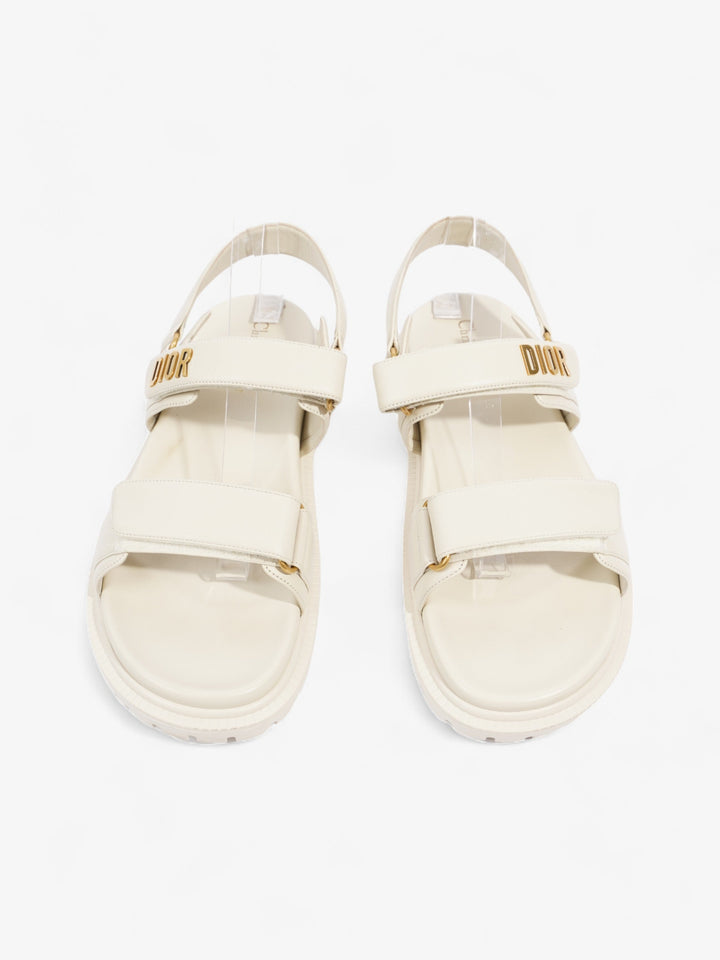 Christian Dior Dioract  Off White Lambskin Leather EU 42 UK 8