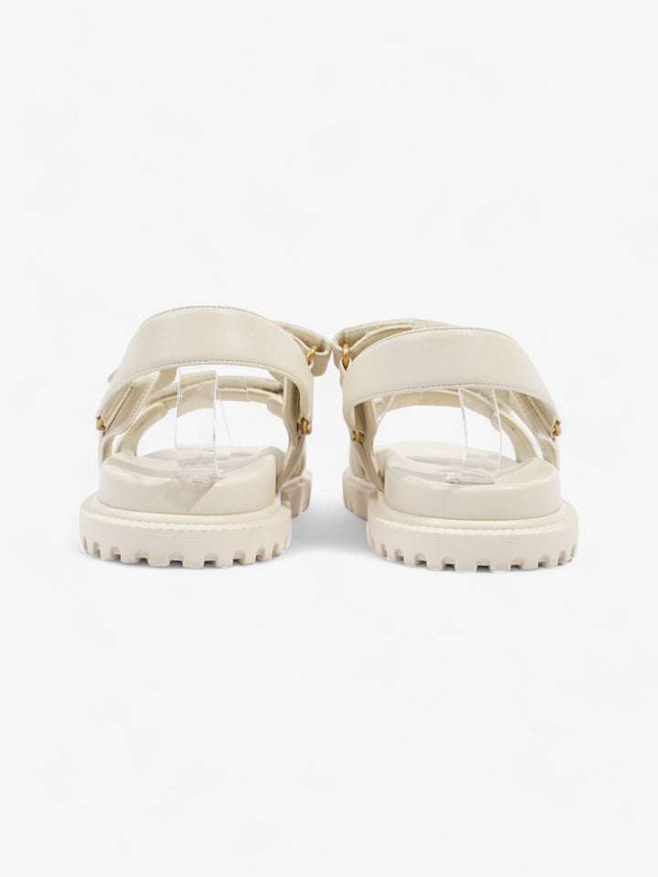 Christian Dior Dioract  Off White Lambskin Leather EU 42 UK 8