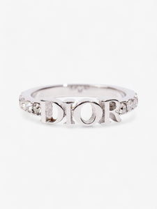 Christian Dior Dio(r)evolution Ring Silver / Crystal Base Metal Medium (Circumference - 53mm)