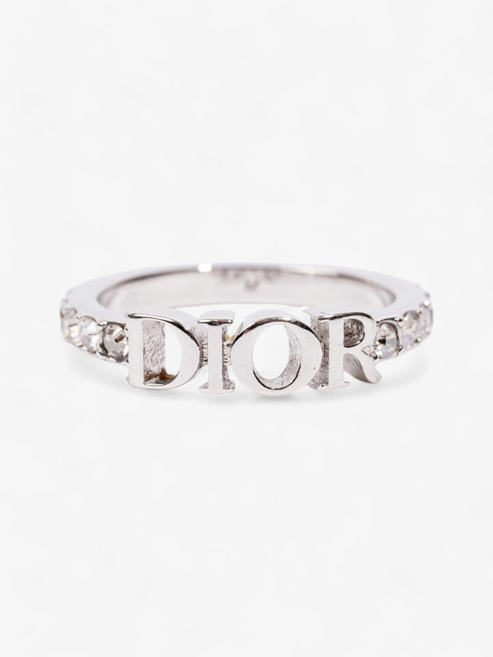 Christian Dior Dio(r)evolution Ring Silver / Crystal Base Metal Medium (Circumference - 53mm)
