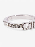 Christian Dior Dio(r)evolution Ring Silver / Crystal Base Metal Medium (Circumference - 53mm)