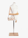 Christian Dior Romantic Shoulder Bag Beige / Pink Canvas