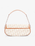 Christian Dior Romantic Shoulder Bag Beige / Pink Canvas