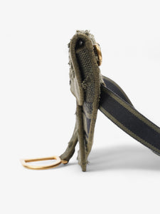 Christian Dior Saddle Belt Bag Green Camouflage Canvas