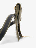 Christian Dior Saddle Belt Bag Green Camouflage Canvas