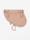 Christian Dior Saddle Belt Bag Rose Pink / Black Calfskin Leather