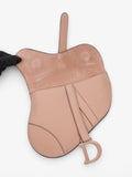 Christian Dior Saddle Belt Bag Rose Pink / Black Calfskin Leather