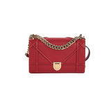 Christian Dior Small Diorama Burgundy Crossbody Bag