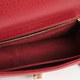 Christian Dior Small Diorama Burgundy Crossbody Bag