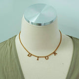 Christian Dior Multicolour Rhinestone Logo Necklace Costume Jewellery
